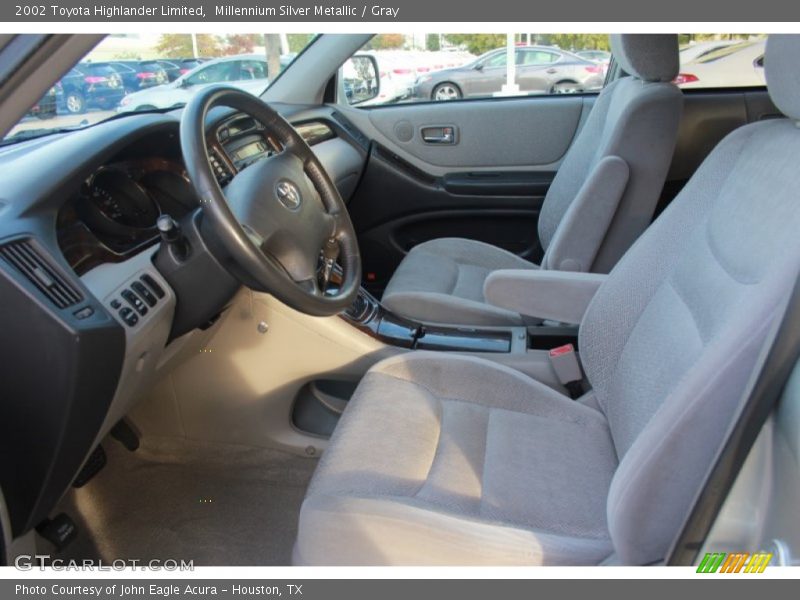 Millennium Silver Metallic / Gray 2002 Toyota Highlander Limited