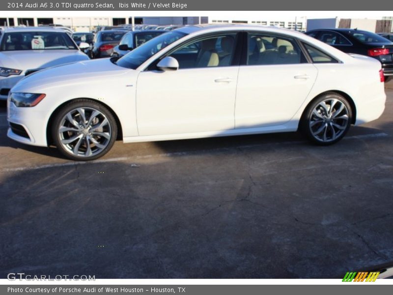 Ibis White / Velvet Beige 2014 Audi A6 3.0 TDI quattro Sedan