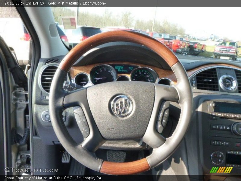 Gold Mist Metallic / Ebony/Ebony 2011 Buick Enclave CX