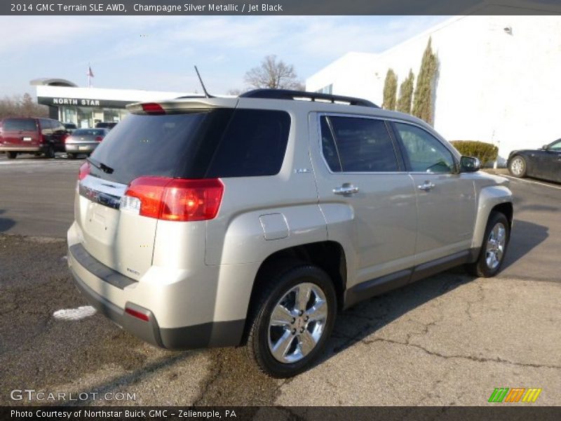 Champagne Silver Metallic / Jet Black 2014 GMC Terrain SLE AWD