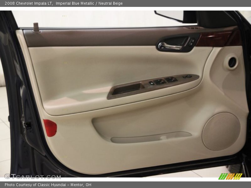 Imperial Blue Metallic / Neutral Beige 2008 Chevrolet Impala LT