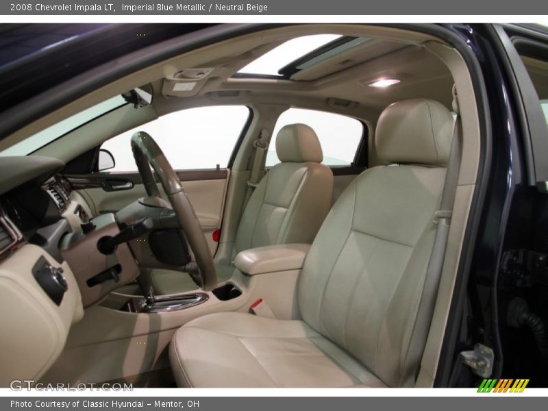Imperial Blue Metallic / Neutral Beige 2008 Chevrolet Impala LT