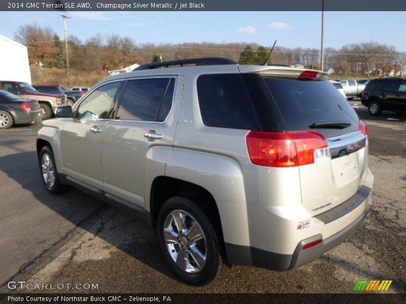 Champagne Silver Metallic / Jet Black 2014 GMC Terrain SLE AWD