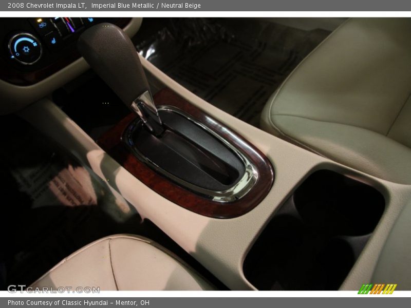 Imperial Blue Metallic / Neutral Beige 2008 Chevrolet Impala LT