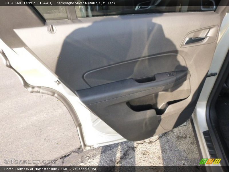 Champagne Silver Metallic / Jet Black 2014 GMC Terrain SLE AWD