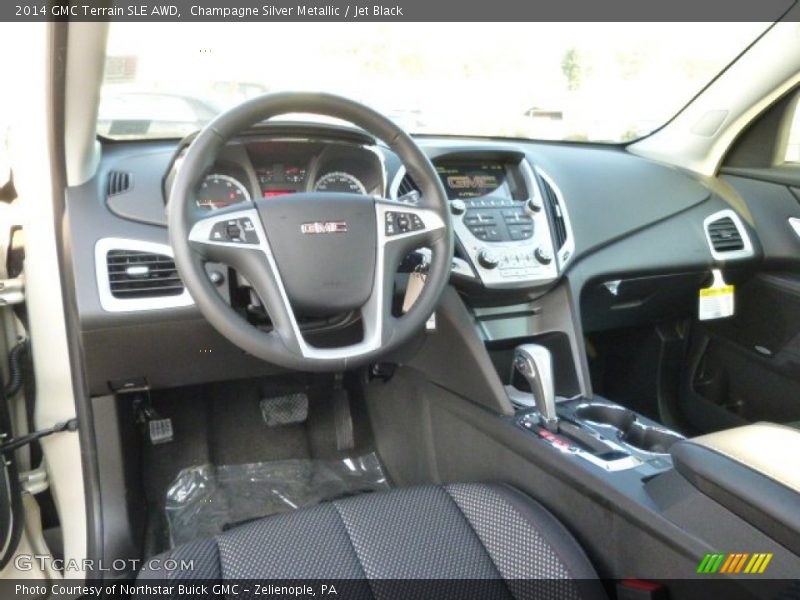 Champagne Silver Metallic / Jet Black 2014 GMC Terrain SLE AWD