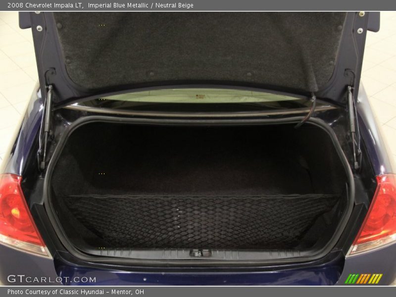 Imperial Blue Metallic / Neutral Beige 2008 Chevrolet Impala LT