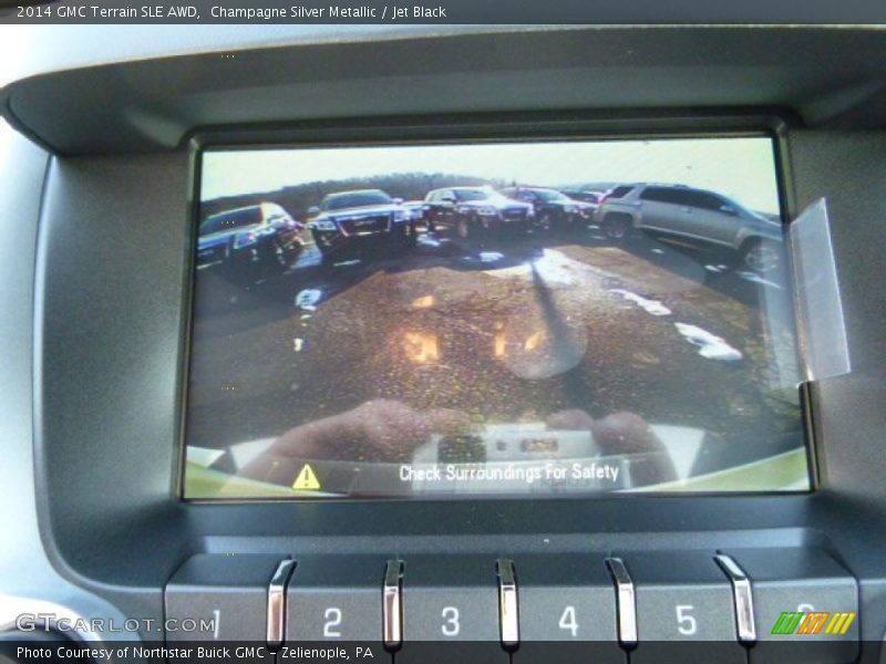 Champagne Silver Metallic / Jet Black 2014 GMC Terrain SLE AWD