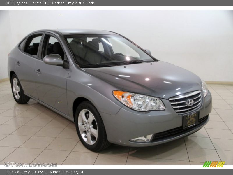 Carbon Gray Mist / Black 2010 Hyundai Elantra GLS