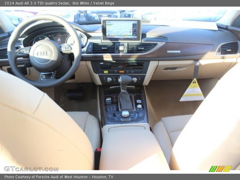 Ibis White / Velvet Beige 2014 Audi A6 3.0 TDI quattro Sedan