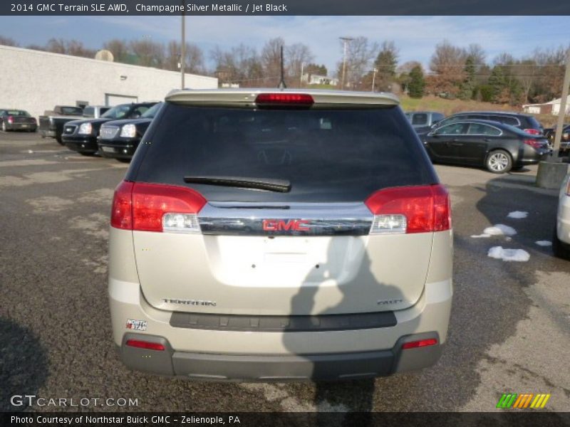 Champagne Silver Metallic / Jet Black 2014 GMC Terrain SLE AWD