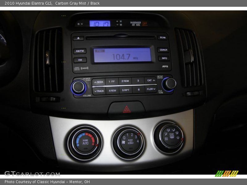 Carbon Gray Mist / Black 2010 Hyundai Elantra GLS