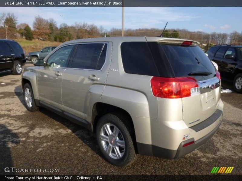 Champagne Silver Metallic / Jet Black 2014 GMC Terrain SLE AWD