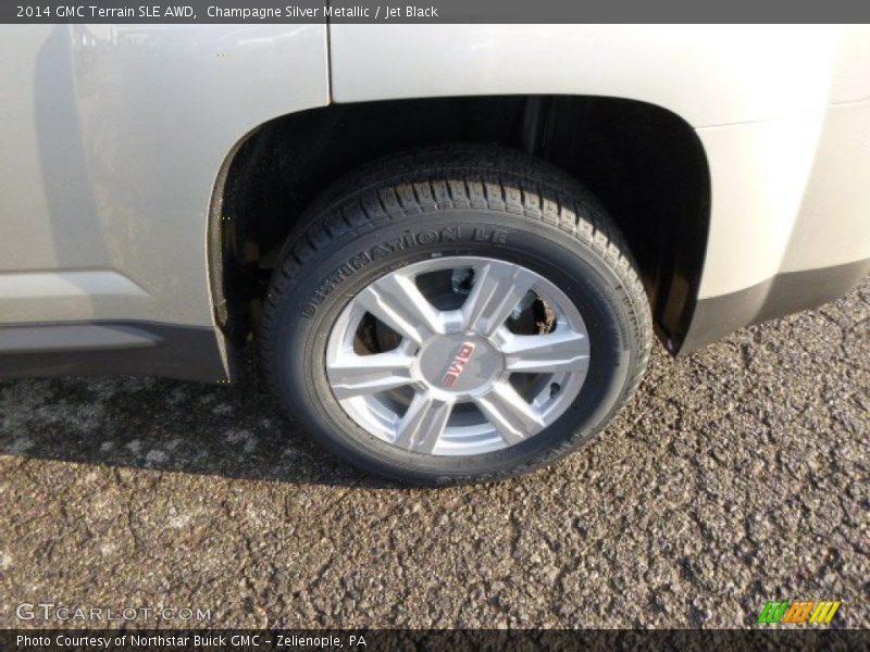 Champagne Silver Metallic / Jet Black 2014 GMC Terrain SLE AWD