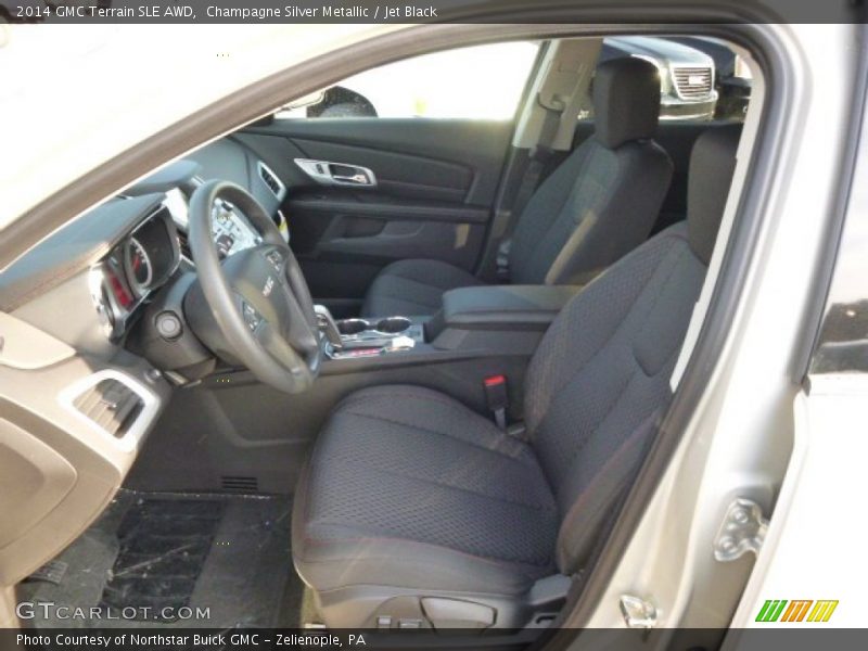 Champagne Silver Metallic / Jet Black 2014 GMC Terrain SLE AWD