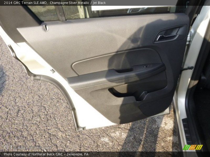 Champagne Silver Metallic / Jet Black 2014 GMC Terrain SLE AWD