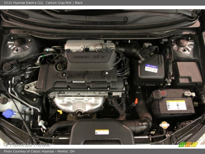 Carbon Gray Mist / Black 2010 Hyundai Elantra GLS