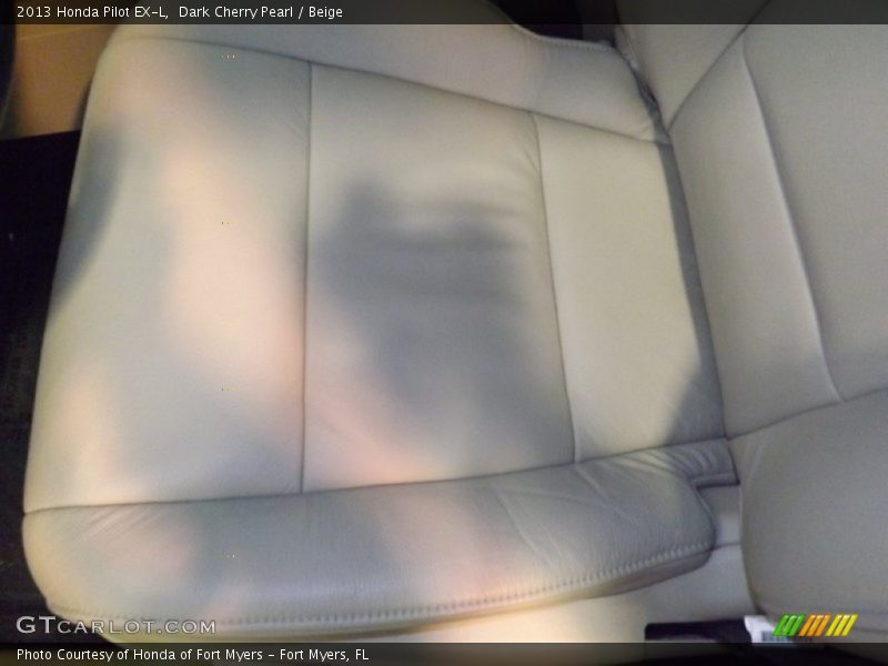 Dark Cherry Pearl / Beige 2013 Honda Pilot EX-L