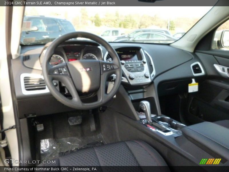 Champagne Silver Metallic / Jet Black 2014 GMC Terrain SLE AWD
