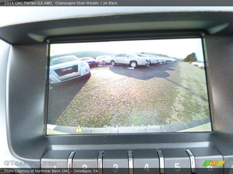 Champagne Silver Metallic / Jet Black 2014 GMC Terrain SLE AWD