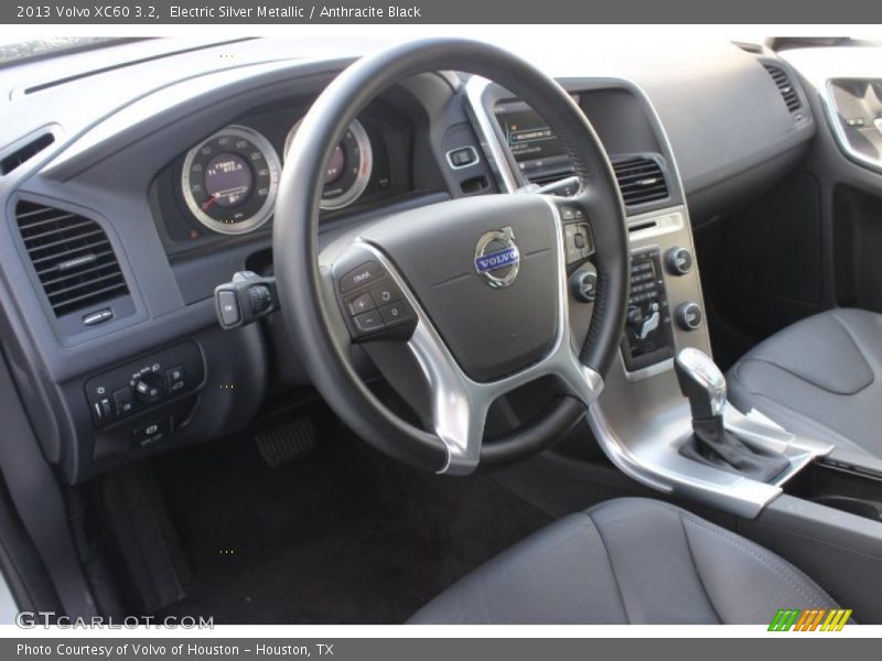 Electric Silver Metallic / Anthracite Black 2013 Volvo XC60 3.2