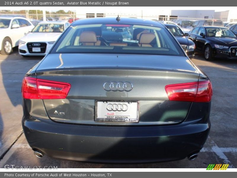 Aviator Blue Metallic / Nougat Brown 2014 Audi A6 2.0T quattro Sedan