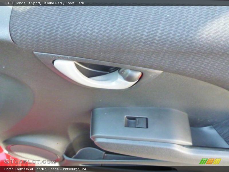 Milano Red / Sport Black 2013 Honda Fit Sport