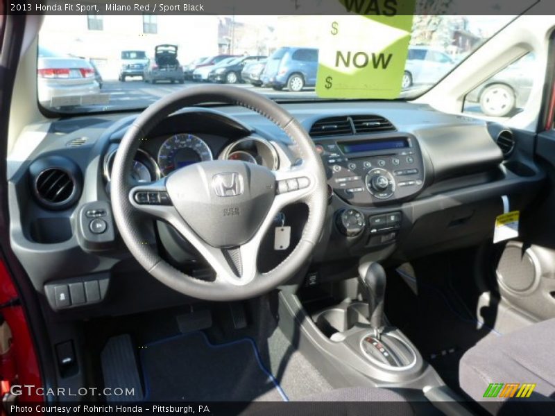 Milano Red / Sport Black 2013 Honda Fit Sport