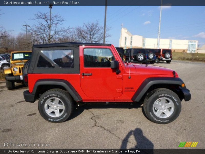 Flame Red / Black 2014 Jeep Wrangler Sport 4x4