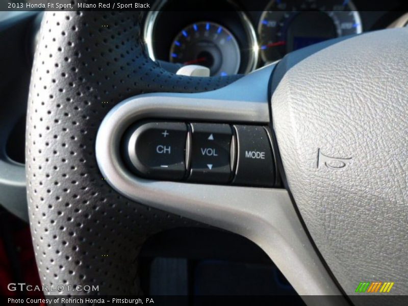 Milano Red / Sport Black 2013 Honda Fit Sport