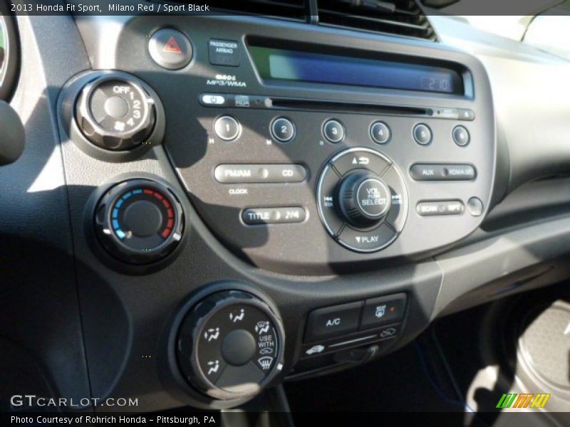 Milano Red / Sport Black 2013 Honda Fit Sport