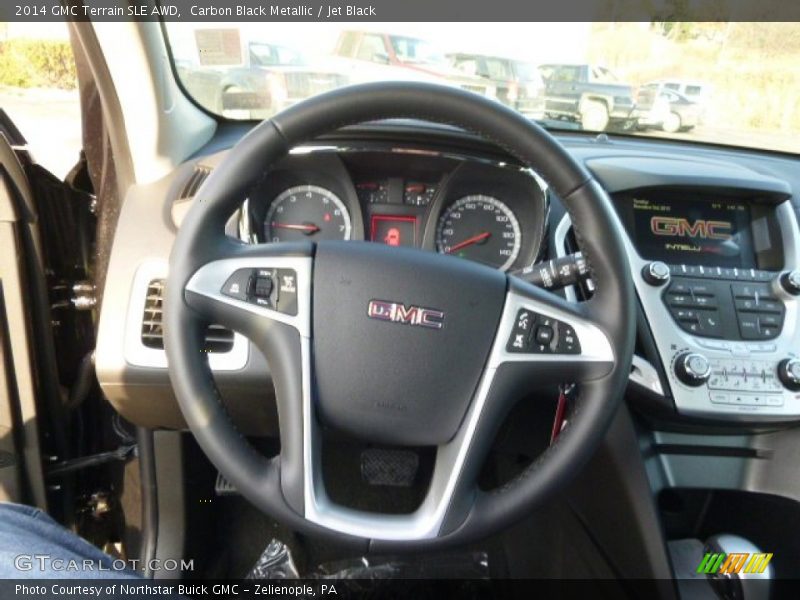 Carbon Black Metallic / Jet Black 2014 GMC Terrain SLE AWD