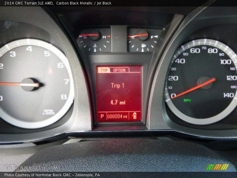 Carbon Black Metallic / Jet Black 2014 GMC Terrain SLE AWD
