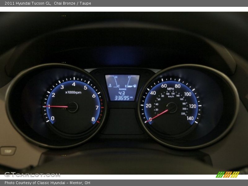 Chai Bronze / Taupe 2011 Hyundai Tucson GL