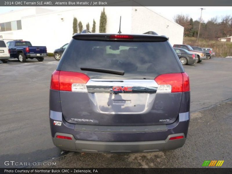 Atlantis Blue Metallic / Jet Black 2014 GMC Terrain SLE AWD