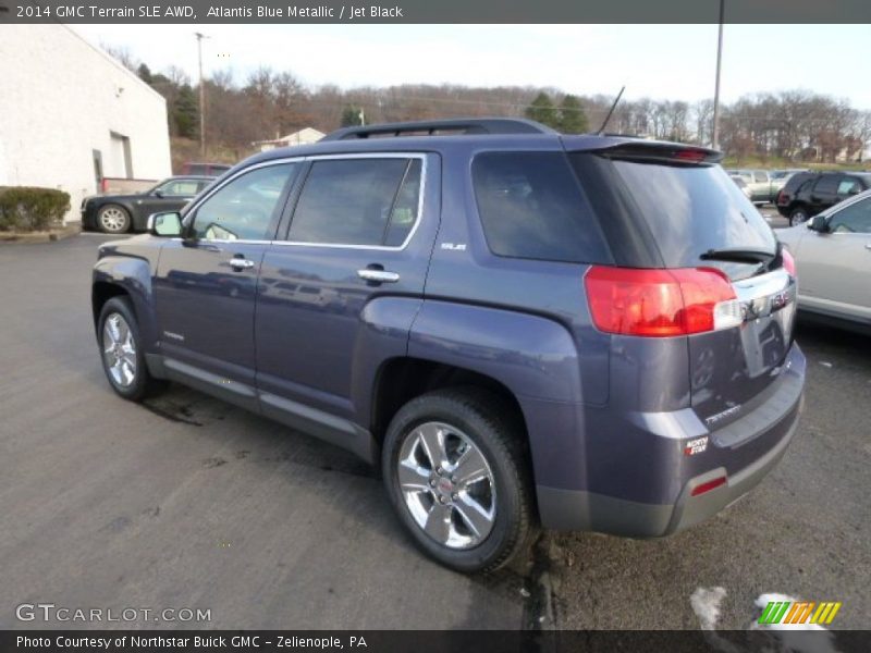 Atlantis Blue Metallic / Jet Black 2014 GMC Terrain SLE AWD