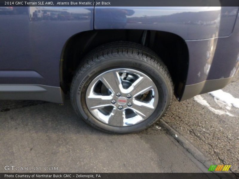 Atlantis Blue Metallic / Jet Black 2014 GMC Terrain SLE AWD