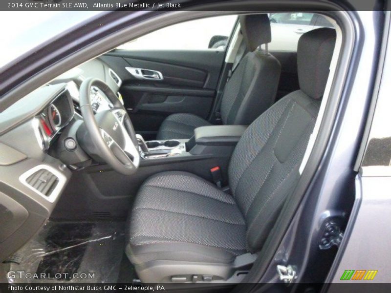 Atlantis Blue Metallic / Jet Black 2014 GMC Terrain SLE AWD