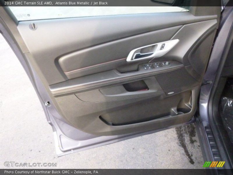 Atlantis Blue Metallic / Jet Black 2014 GMC Terrain SLE AWD