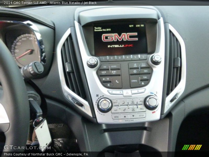 Atlantis Blue Metallic / Jet Black 2014 GMC Terrain SLE AWD