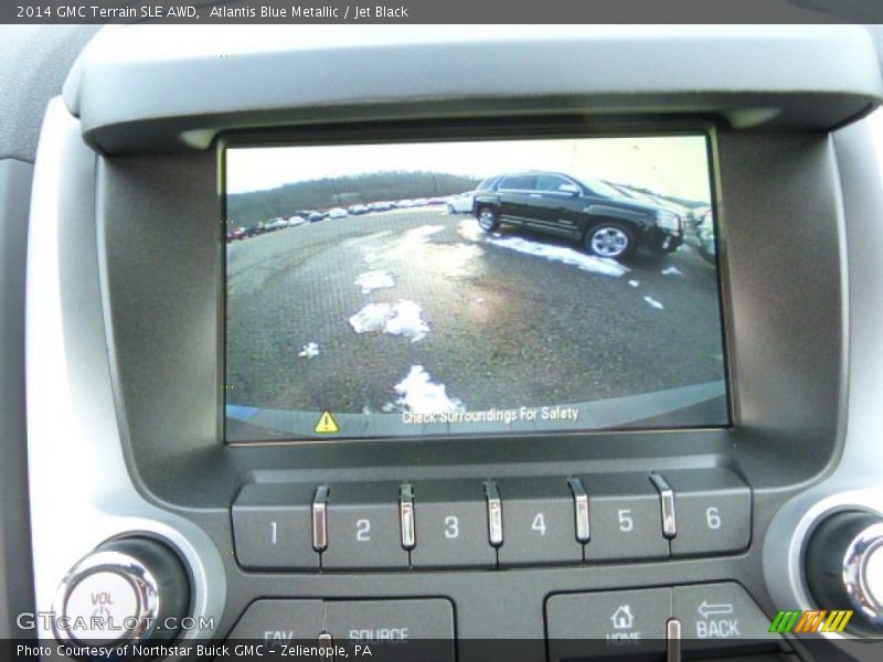 Atlantis Blue Metallic / Jet Black 2014 GMC Terrain SLE AWD