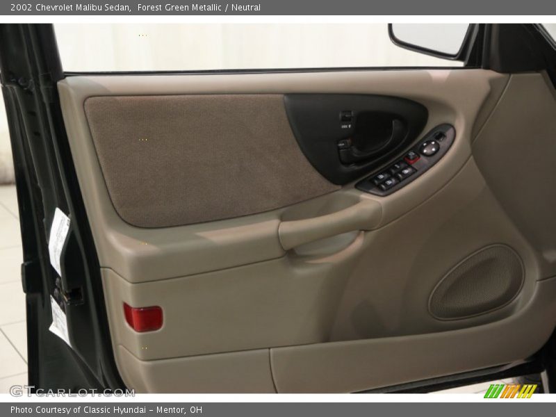 Forest Green Metallic / Neutral 2002 Chevrolet Malibu Sedan