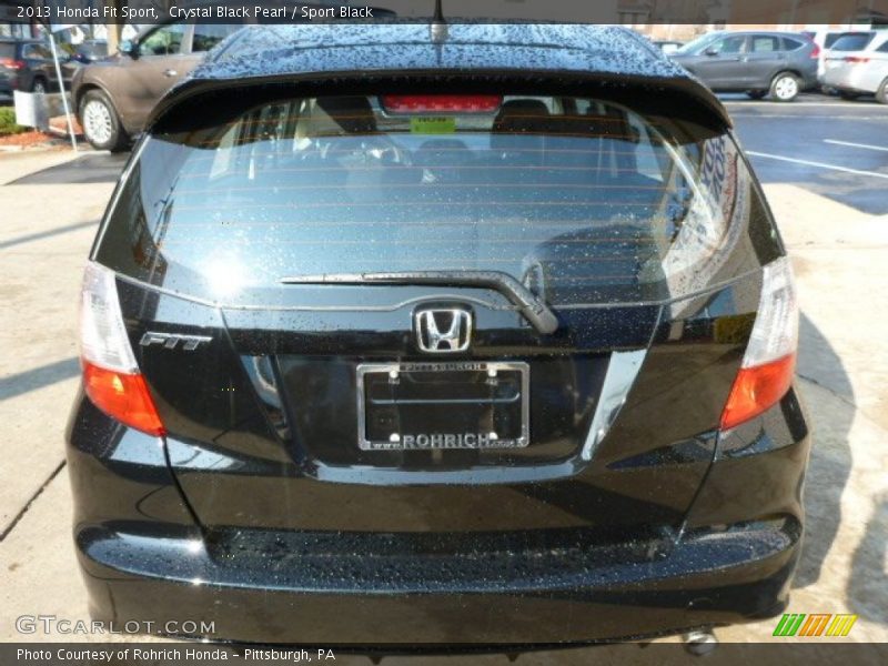 Crystal Black Pearl / Sport Black 2013 Honda Fit Sport