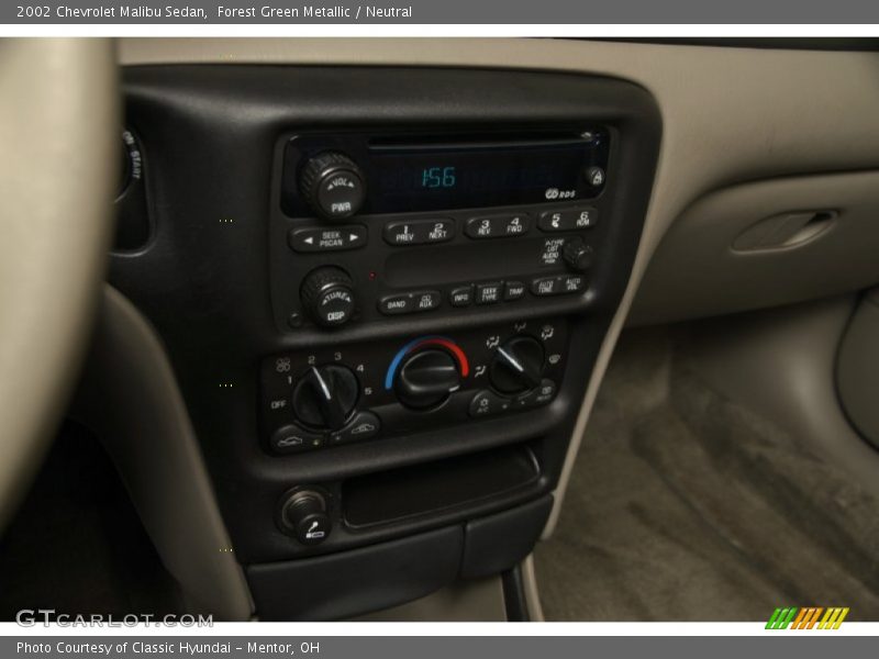 Forest Green Metallic / Neutral 2002 Chevrolet Malibu Sedan