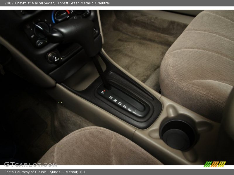 Forest Green Metallic / Neutral 2002 Chevrolet Malibu Sedan