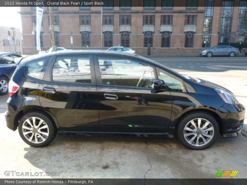 Crystal Black Pearl / Sport Black 2013 Honda Fit Sport