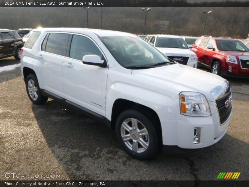 Summit White / Jet Black 2014 GMC Terrain SLE AWD