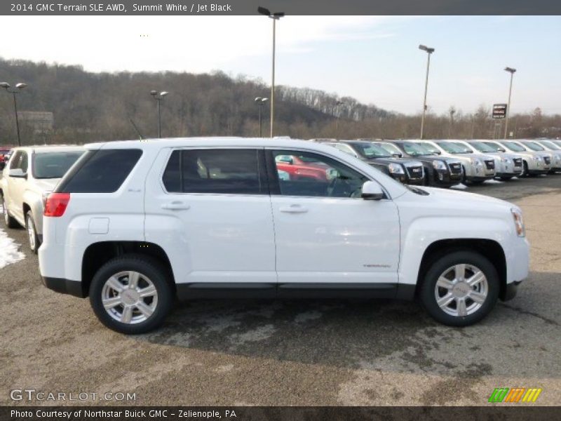 Summit White / Jet Black 2014 GMC Terrain SLE AWD