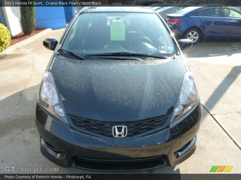 Crystal Black Pearl / Sport Black 2013 Honda Fit Sport