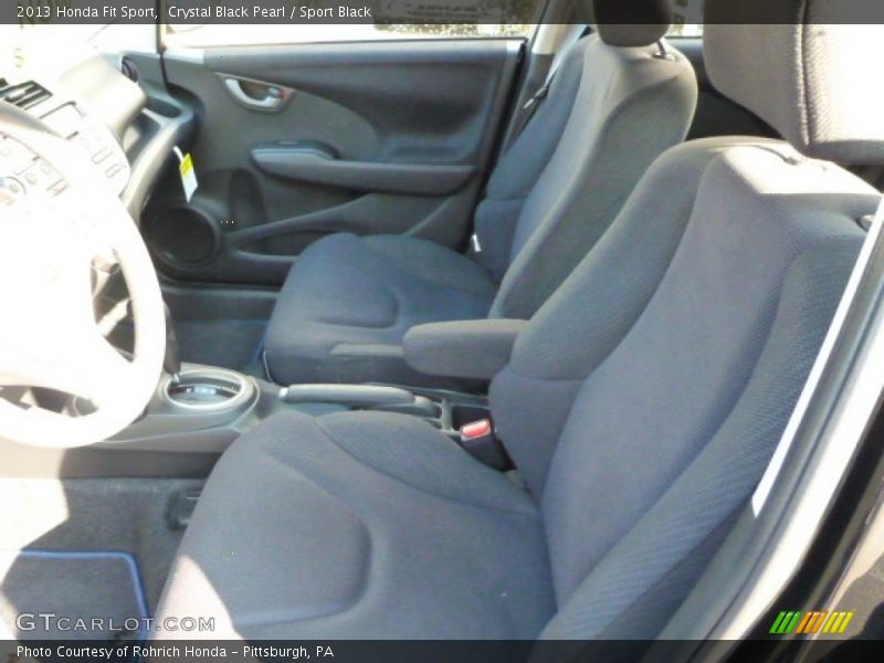 Crystal Black Pearl / Sport Black 2013 Honda Fit Sport